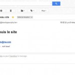 Succès de l'envoi Gmail